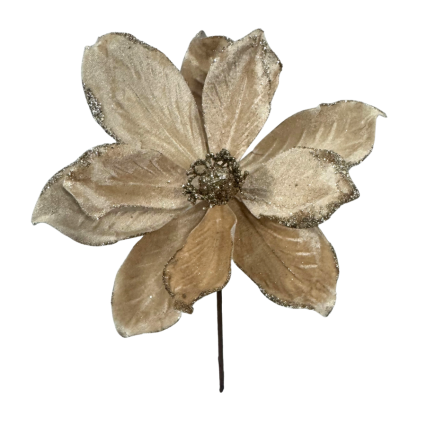 12" Velvet Magnolia - Beige