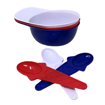 Kids Ice Cream Bowls- Set of 3
