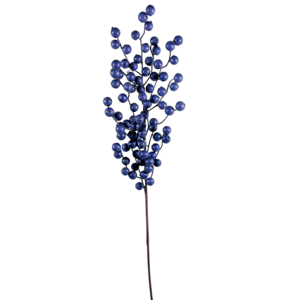 26" Navy Crabapple Spray