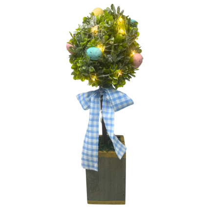 14" LED Topiary Easter Egg Tree w/ Lights