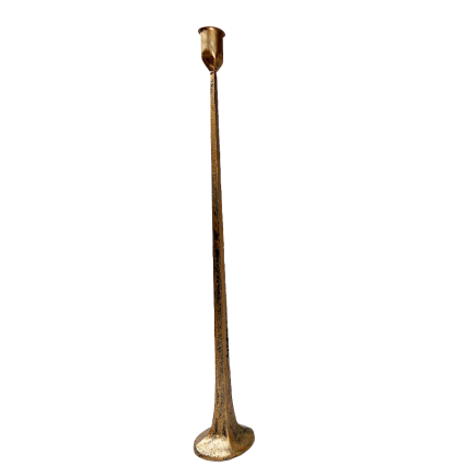 20" Copper Metal Distressed Candle Holder