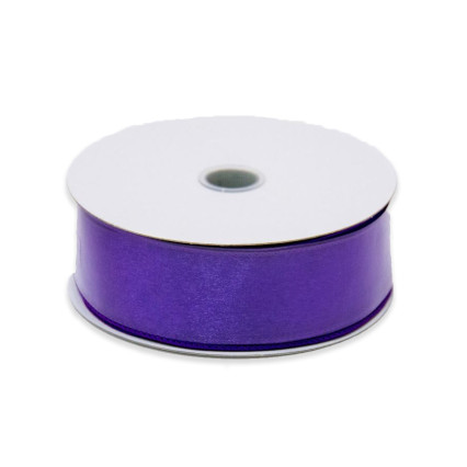 1.5" x25yd Purple Wired Edge Sheer Ribbon