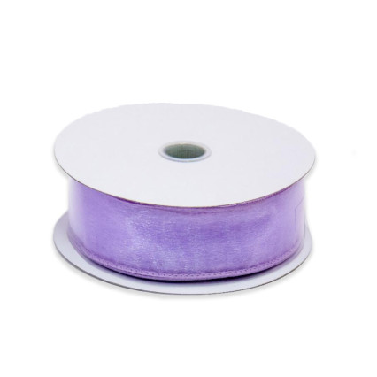 1.5" x25yd Lavender Wired Edge Sheer Ribbon