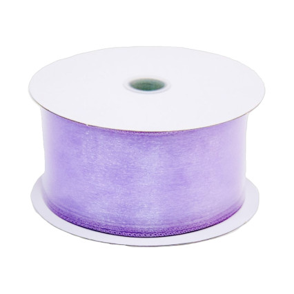 2.5" x25yd Lavender Wired Edge Sheer Ribbon