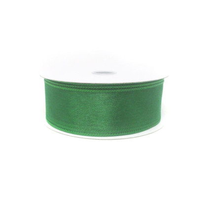 1.5"x25yd Emerald Wired Edge Sheer Ribbon