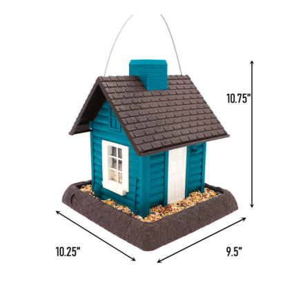 Village Collection Lakeside Cabin Bird Feeder