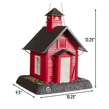 Village Collection Bird Feeder- School House