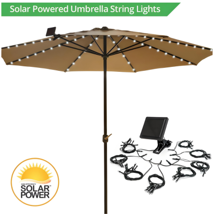 Solar Umbrella String Lights