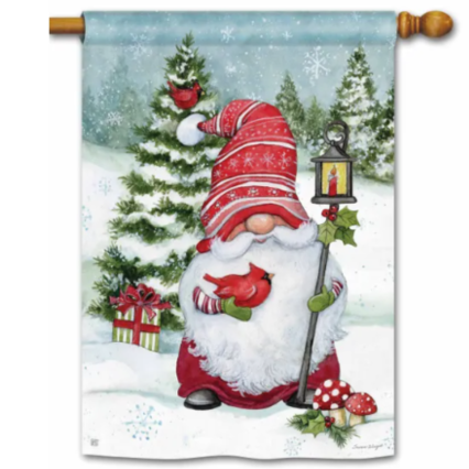 Christmas Gnome House Flag