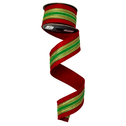 2.5" x 5yd Holiday Deluxe Dupioni Ribbon