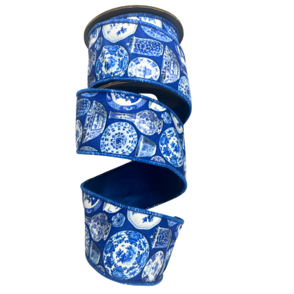 2.5" x 10yd Terracotta Ceramics Deluxe Ribbon