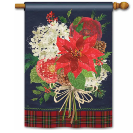 Christmas Bouquet House Flag