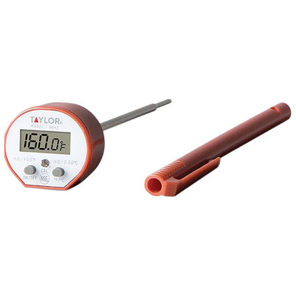 6" Taylor Instant Read Thermometer-Burnt Orange