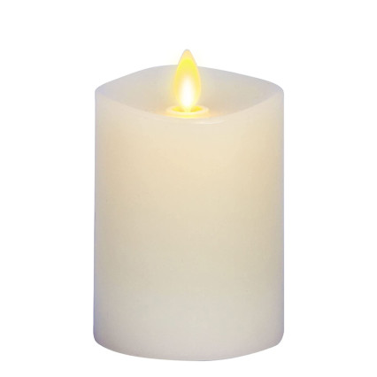 5.5"H Moving Flame Candle- Vanilla Honey