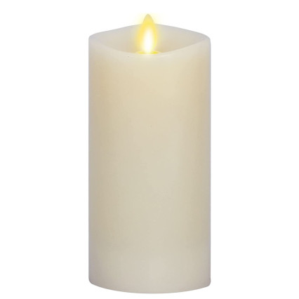 6.5"H Moving Flame Candle- Vanilla Honey