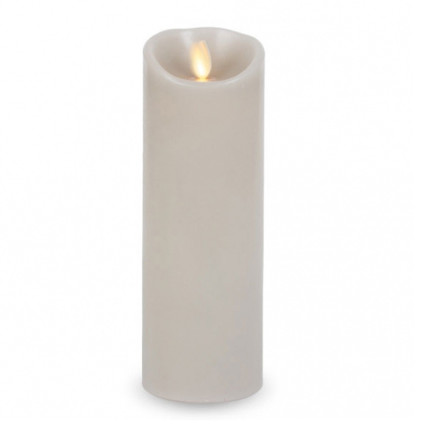 8.5" Luminara Flameless LED Candle - Unscented Gray Wax