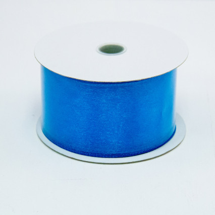 2.5"x25yd Turquoise Wired Edge Sheer Ribbon