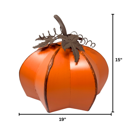 Stackable Metal Pumpkins- Large
