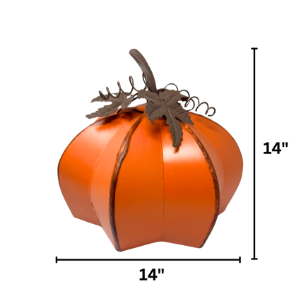 Stackable Metal Pumpkins-Medium