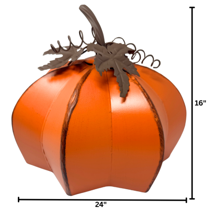 Stackable Metal Pumpkins- Extra Large