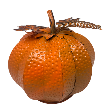 Small Metal Harvest Pumpkin