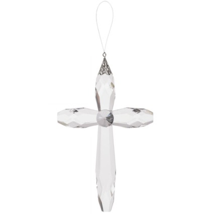 Crystal Hanging Clear Cross