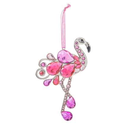 Crystal Flamingo Ornament