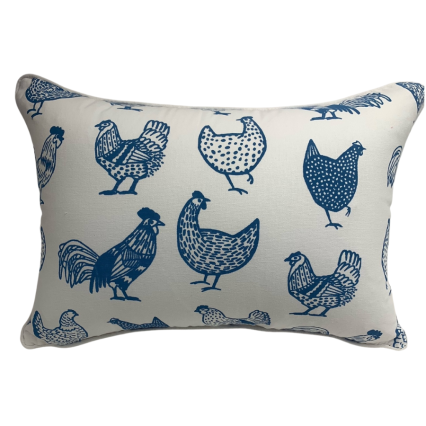 Blue Rooster - Chicken Indoor Pillow