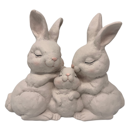 7" Bunny Family Statue