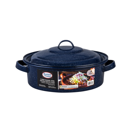 Alpine Cuisine 5QT Enamel Steel Dutch Oven