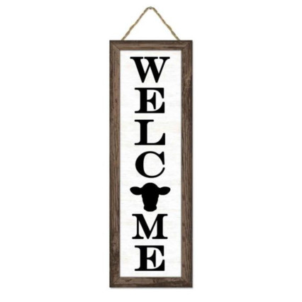 Welcome w/Cow Sign