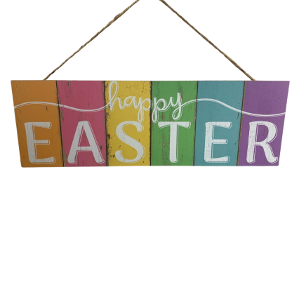 Muilt- Color Happy Easter Sign