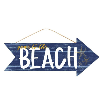 16" Gone To The Beach Sign