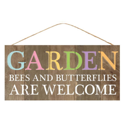 Garden, Bees, Butterflies Sign