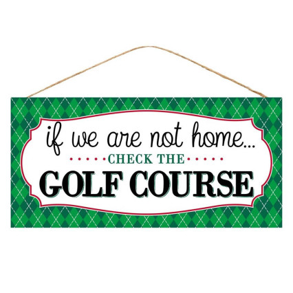 Check The Golf Course Sign