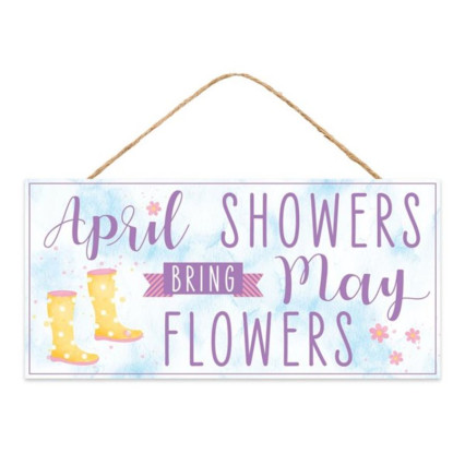 12.5" April Showers - Flowers Sign