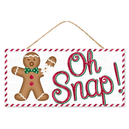 12" Oh Snap Glitter Sign