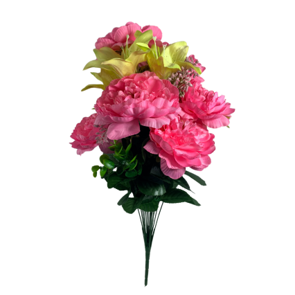 22" Pink Carnation Mixed Bush