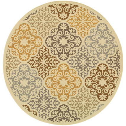 Bali 4904W Round Outdoor Rug