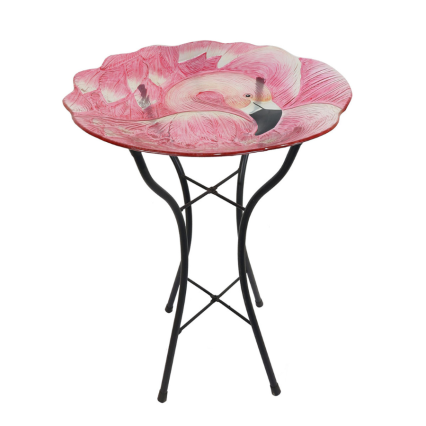 Flamingo Bird Bath
