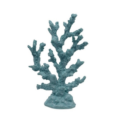 10" Resin Coral Tree - Light Blue