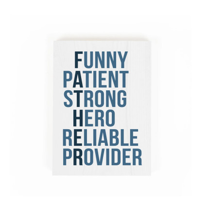 Father Tabletop Word Sign