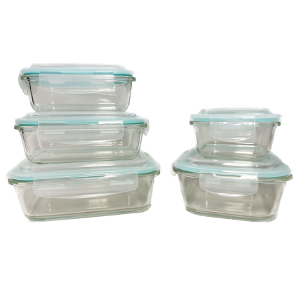 10pc Glass Food Storage Set