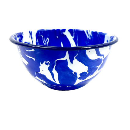 Cambridge Enamel Steel Blue Marble Bowl