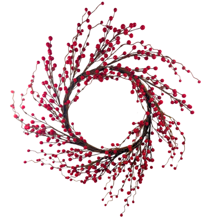 20" Christmas Red Berry Wreath
