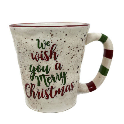 16 oz Ceramic Christmas Sentiments Mug - Merry Christmas