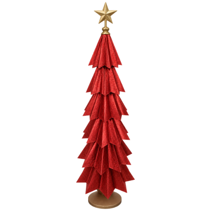 Giant Metal Christmas Tree- Red