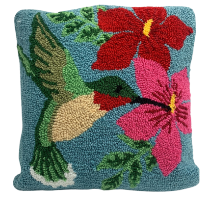 Spring Hummingbird Indoor Pillow