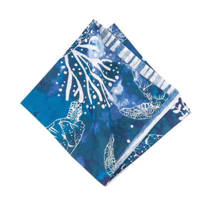 White Sea Turtles Marley Cove Napkin
