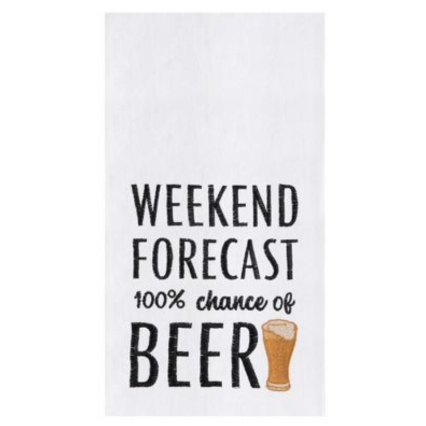 Weekend Forecast Beer Kitchen Towel
